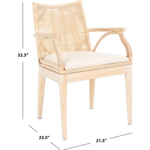 Maria Rattan Armchair, Natural Whitewash 11 Maria Rattan Armchair, Natural Whitewash