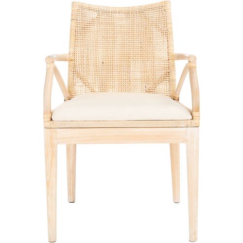 Maria Rattan Armchair, Natural Whitewash 2 Maria Rattan Armchair, Natural Whitewash