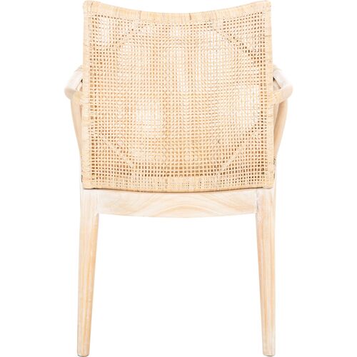 Maria Rattan Armchair, Natural Whitewash 3 Maria Rattan Armchair, Natural Whitewash