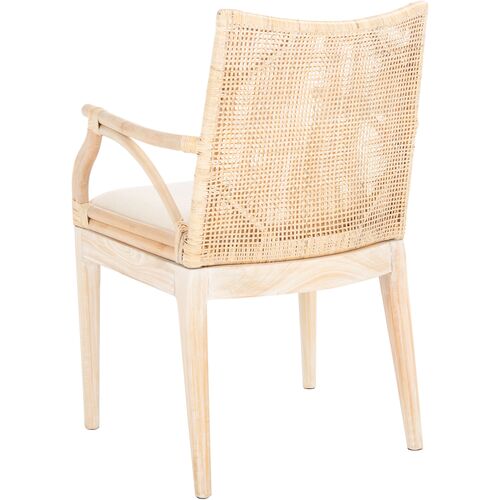 Maria Rattan Armchair, Natural Whitewash 6 Maria Rattan Armchair, Natural Whitewash