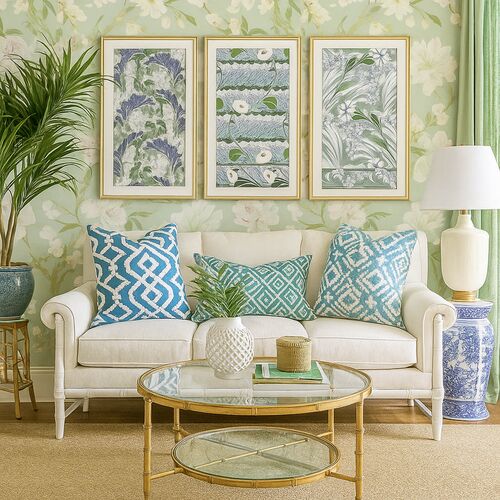 VIntage Pattern 1-3 Triptych 2 VIntage Pattern 1-3 Triptych