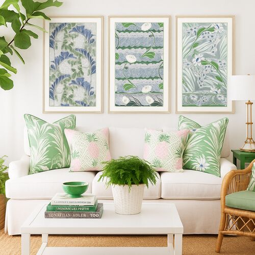 VIntage Pattern 1-3 Triptych 3 VIntage Pattern 1-3 Triptych