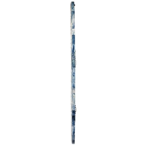 Imani Bone Inlay Wall Mirror, Blue/White 4 Imani Bone Inlay Wall Mirror, Blue/White