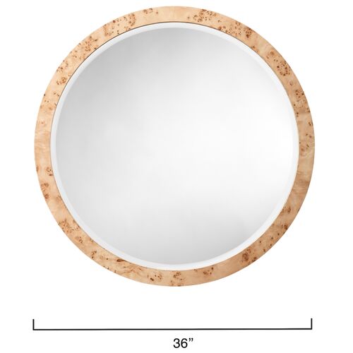 Chandler Round Burl Wall Mirror 3 Chandler Round Burl Wall Mirror