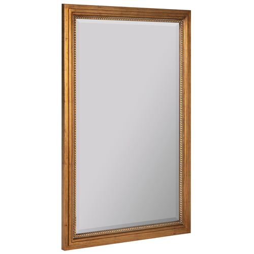 Rosemary Rectangular Wall Mirror, Antique Gold 3 Rosemary Rectangular Wall Mirror, Antique Gold