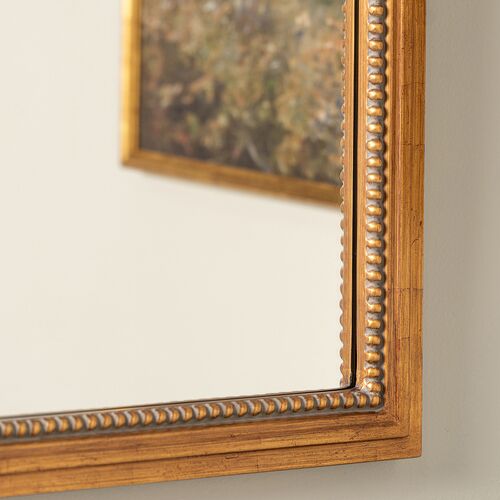 Rosemary Rectangular Wall Mirror, Antique Gold 8 Rosemary Rectangular Wall Mirror, Antique Gold