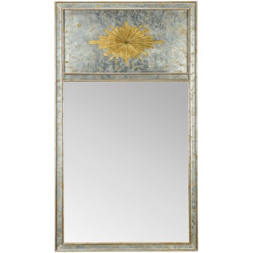 Halcyon Hall Antique Wall Mirror, Silver/Gold 1 Halcyon Hall Antique Wall Mirror, Silver/Gold