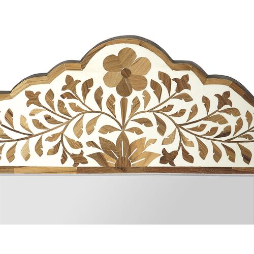 Layla Bone Inlay Scalloped Wall Mirror 3 Layla Bone Inlay Scalloped Wall Mirror