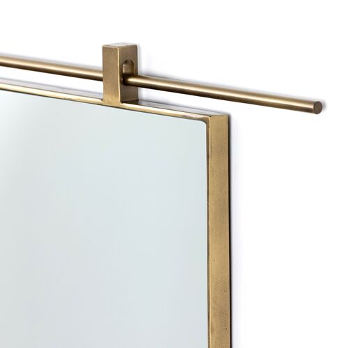 Zander Wall Mirror, Antique Brass 3 Zander Wall Mirror, Antique Brass