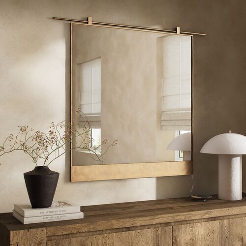 Zander Wall Mirror, Antique Brass 8 Zander Wall Mirror, Antique Brass