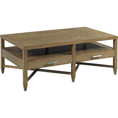 Webb Cocktail Table, Natural/Nickel