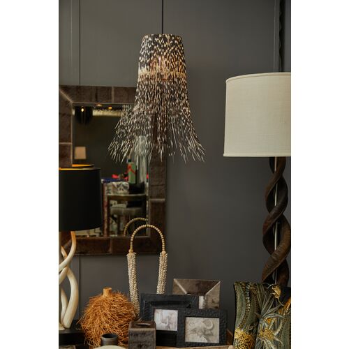 Wildebeest Hide Rectangle Wall Mirror, Gray 5 Wildebeest Hide Rectangle Wall Mirror, Gray