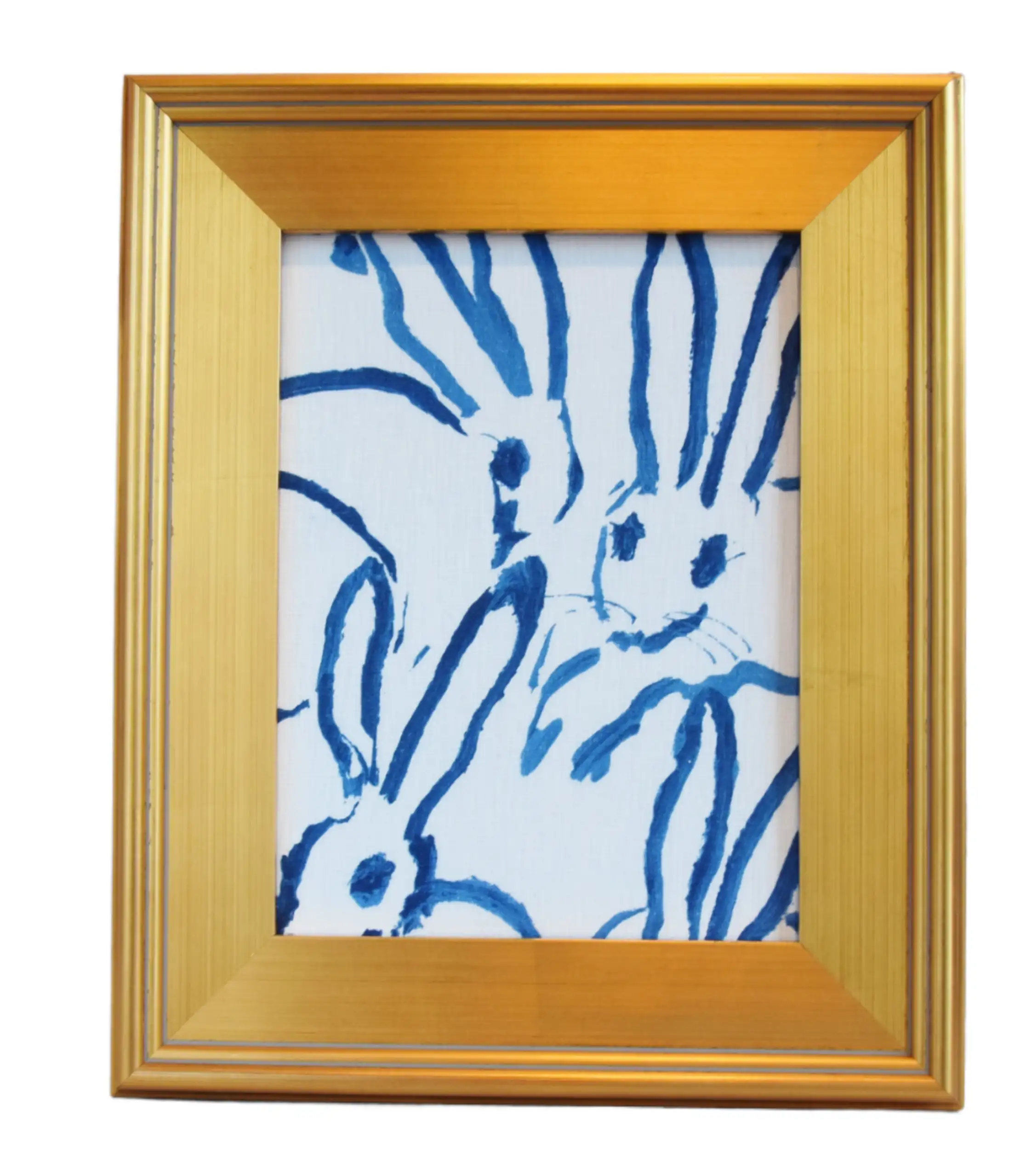 Framed Hunt Slonem's Bunny Hutch Fabric 7 Framed Hunt Slonem's Bunny Hutch Fabric