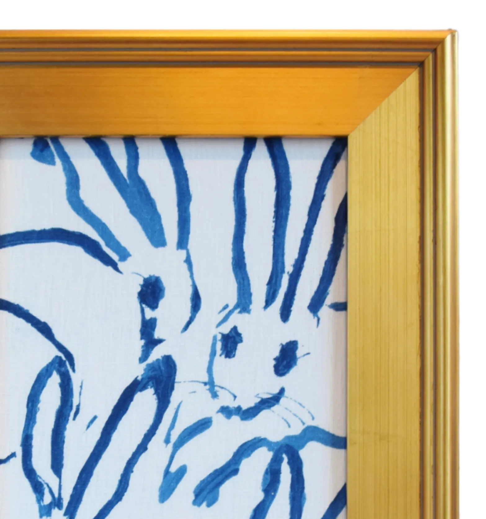 Framed Hunt Slonem's Bunny Hutch Fabric 8 Framed Hunt Slonem's Bunny Hutch Fabric