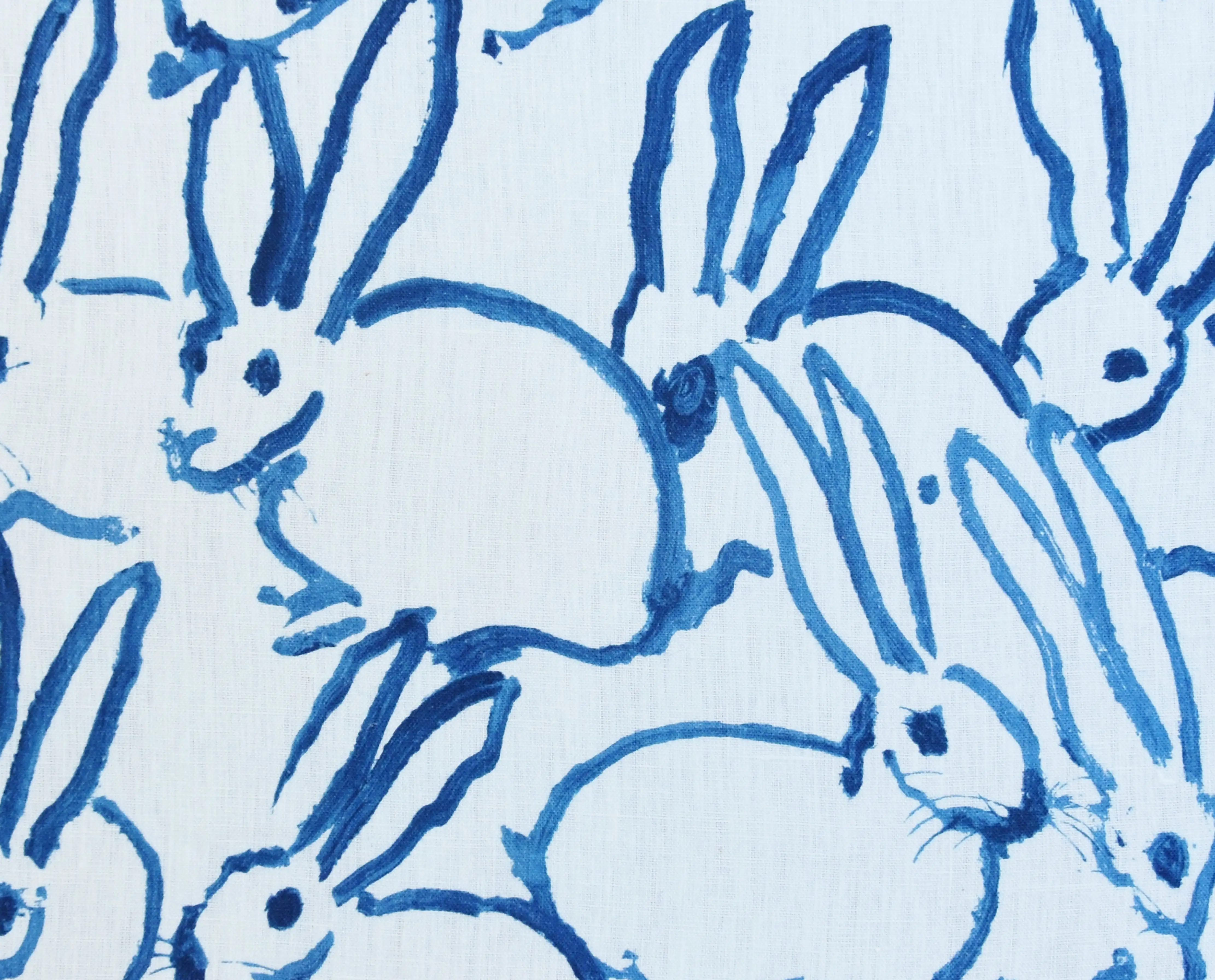 Framed Hunt Slonem's Bunny Hutch Fabric 9 Framed Hunt Slonem's Bunny Hutch Fabric
