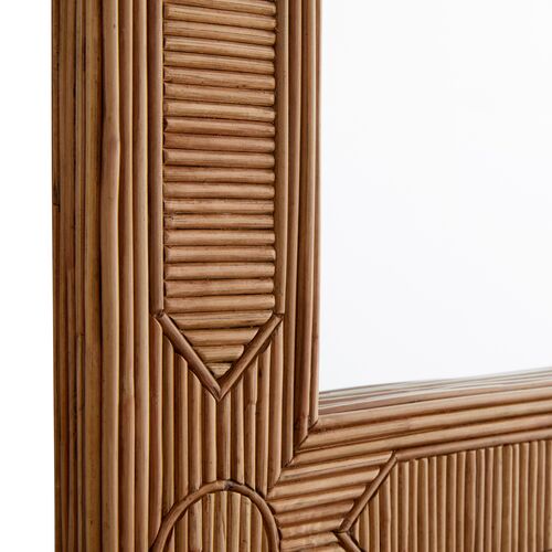 Madeline Rattan Wall Mirror, Natural 5 Madeline Rattan Wall Mirror, Natural