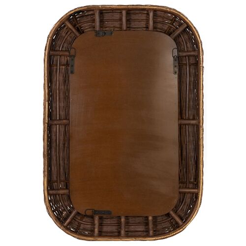 Kalia Wall Mirror, Natural Rattan 4 Kalia Wall Mirror, Natural Rattan