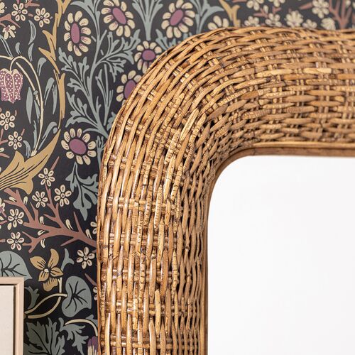 Kalia Wall Mirror, Natural Rattan 5 Kalia Wall Mirror, Natural Rattan