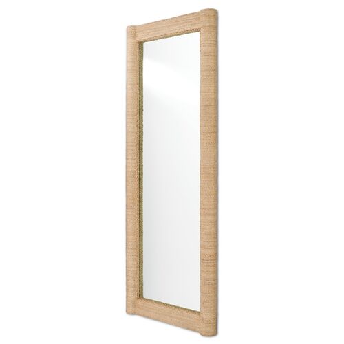 Vilmar Rope Floor Mirror, Natural 2 Vilmar Rope Floor Mirror, Natural