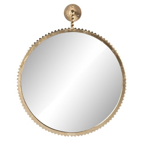 Luis Large Mirror, Aged Gold 1 Luis Large Mirror, Aged Gold
