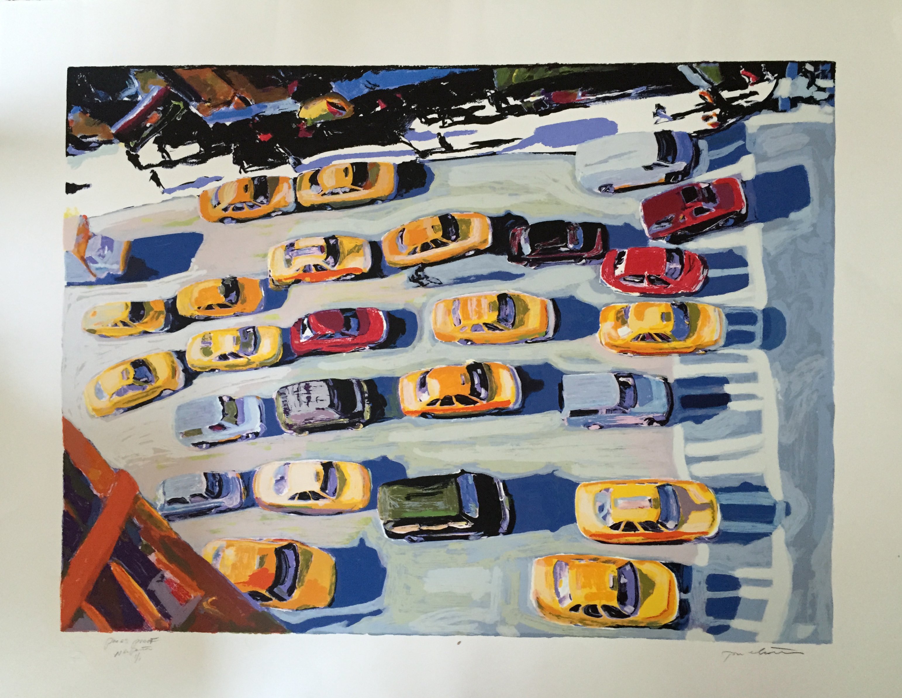 New York Serigraph by Tom Christopher