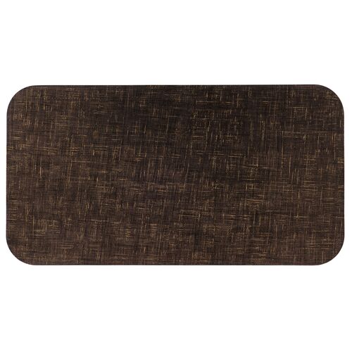 Melange Edmun Rectangle Cocktail Table, Brown 3 Melange Edmun Rectangle Cocktail Table, Brown