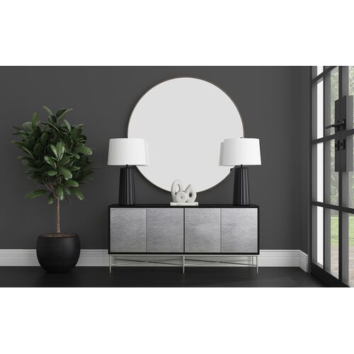 Zephyrus Large 72" Round Wall Mirror, Gold 2 Zephyrus Large 72" Round Wall Mirror, Gold