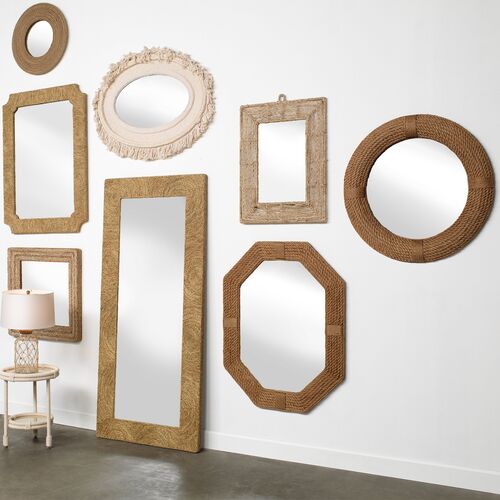 Marina Oversize Wall Mirror, Natural 6 Marina Oversize Wall Mirror, Natural