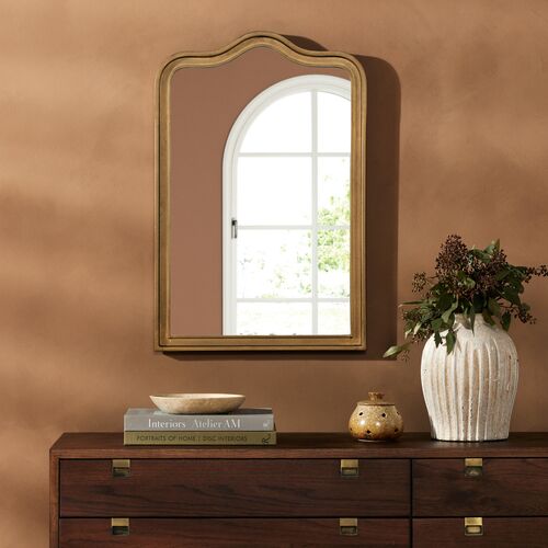 Isabella Wall Mirror, Antique Brass 2 Isabella Wall Mirror, Antique Brass