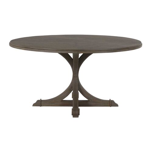 Adams 60" Round Dining Table, Vintage Gray 2 Adams 60" Round Dining Table, Vintage Gray