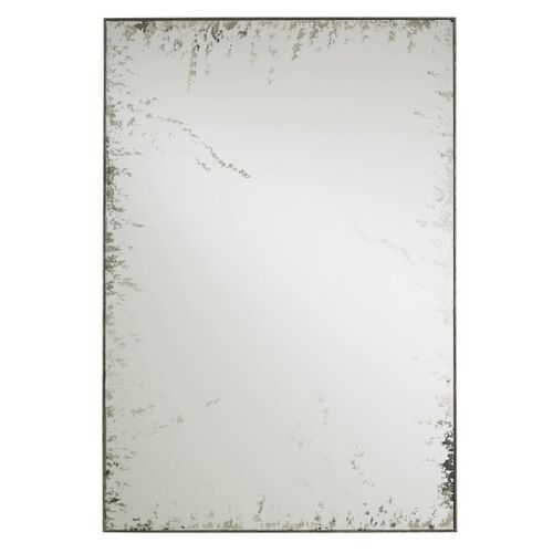 Rene Rectangular Wall Mirror, Antique Pyrite Bronze 1 Rene Rectangular Wall Mirror, Antique Pyrite Bronze