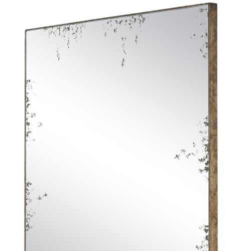 Rene Rectangular Wall Mirror, Antique Pyrite Bronze 3 Rene Rectangular Wall Mirror, Antique Pyrite Bronze