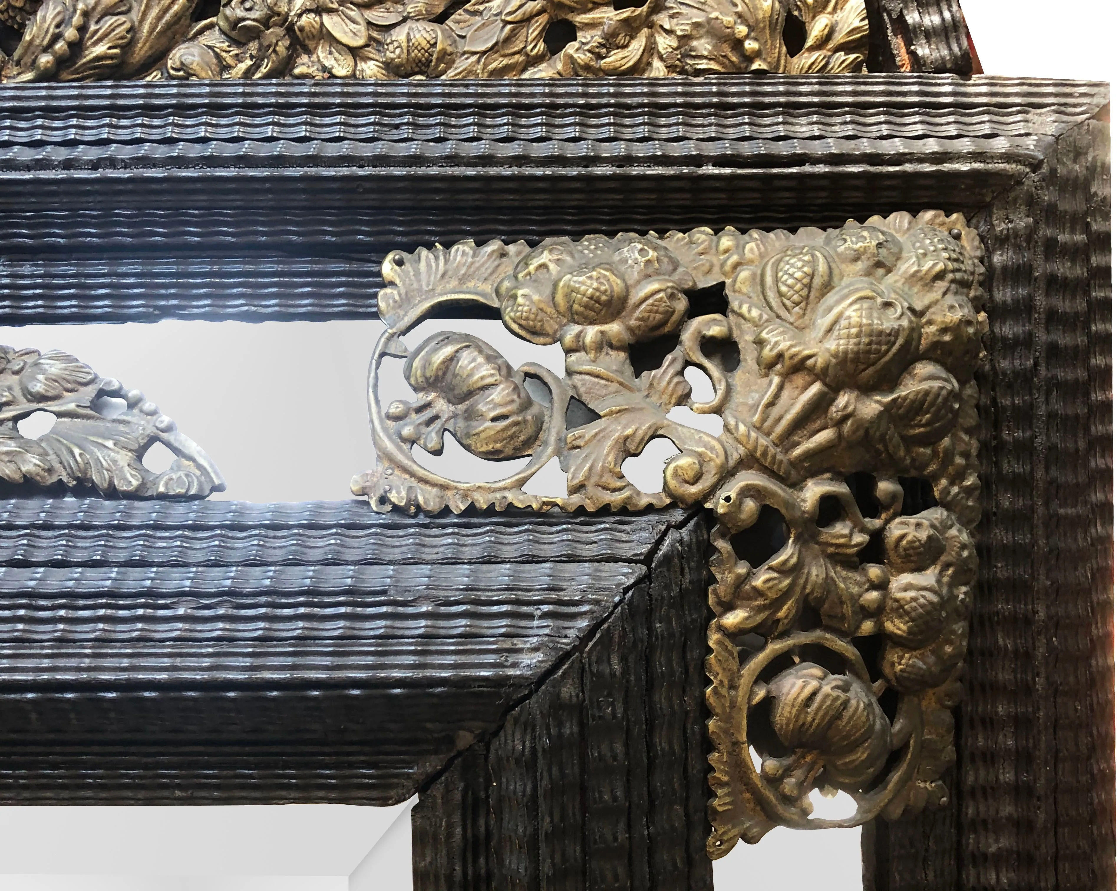 Antique Dutch Baroque Repouss???????? Mirror 5 Antique Dutch Baroque Repouss???????? Mirror