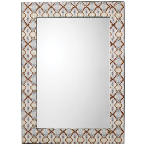 Kaleidoscope Wall Mirror, Rust/Multi 1 Kaleidoscope Wall Mirror, Rust/Multi