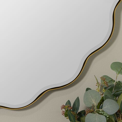 Isola Scallop 35" Round Wall Mirror 5 Isola Scallop 35" Round Wall Mirror