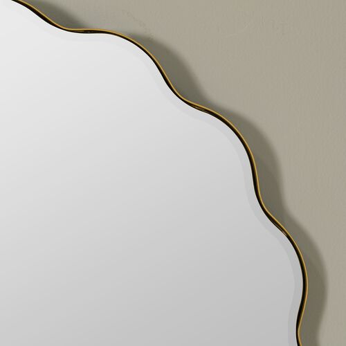 Isola Scallop 35" Round Wall Mirror 6 Isola Scallop 35" Round Wall Mirror