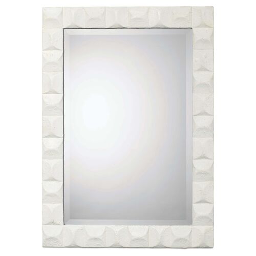 Astor Wall Mirror, White Gesso 1 Astor Wall Mirror, White Gesso