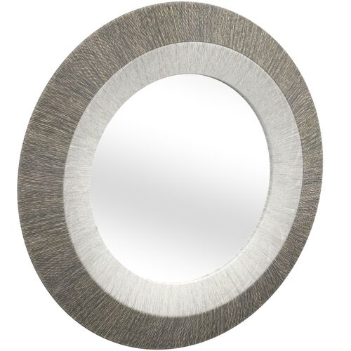 Natalie 48" Round Two-Tone Rope Wall Mirror, White/Gray 3 Natalie 48" Round Two-Tone Rope Wall Mirror, White/Gray