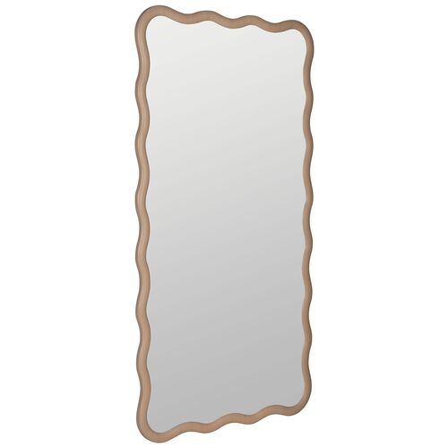 Kiki Wave Floor Mirror, Natural Oak 2 Kiki Wave Floor Mirror, Natural Oak