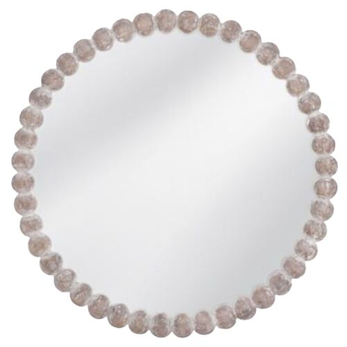 Gio 30" Round Wall Mirror, Whitewash 1 Gio 30" Round Wall Mirror, Whitewash