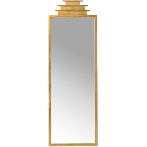 Temple Wall Mirror, Gold 1 Temple Wall Mirror, Gold