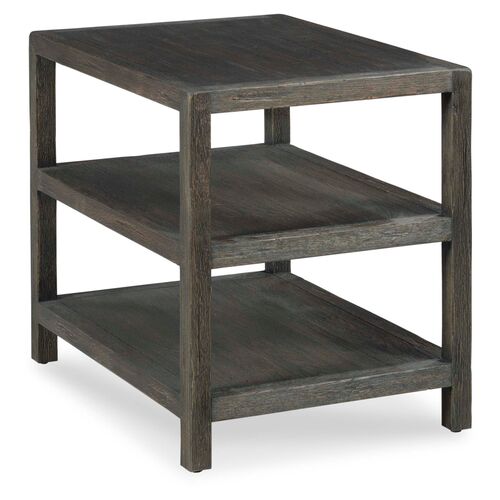 Triad Tier Side Table, Wor Black 1 Triad Tier Side Table, Wor Black