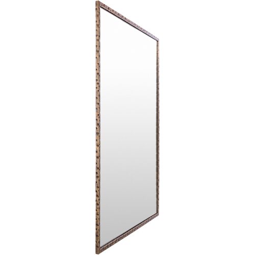 Salisbury Rectangular Wall Mirror, Hammered Gold 4 Salisbury Rectangular Wall Mirror, Hammered Gold