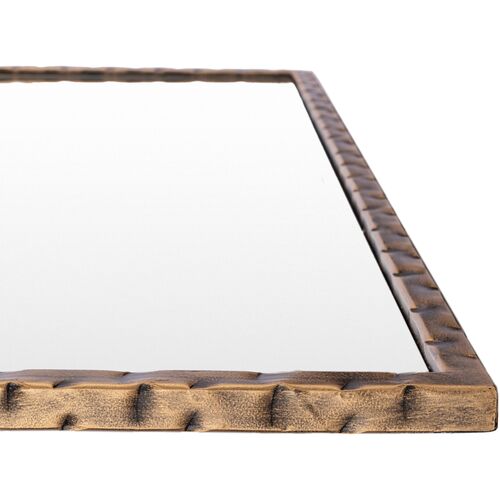Salisbury Rectangular Wall Mirror, Hammered Gold 5 Salisbury Rectangular Wall Mirror, Hammered Gold