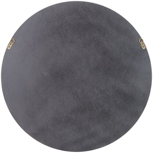 Dover 33" Round Wood Wall Mirror, Natural 4 Dover 33" Round Wood Wall Mirror, Natural