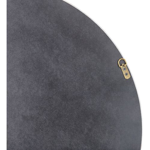 Dover 33" Round Wood Wall Mirror, Natural 7 Dover 33" Round Wood Wall Mirror, Natural