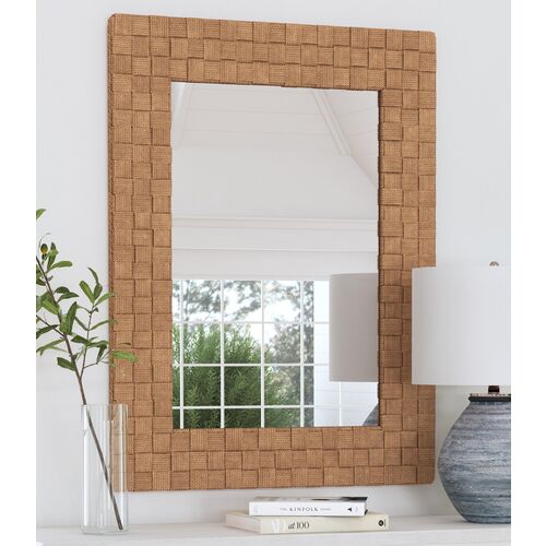Bexhill Rope Wall Mirror, Brown 2 Bexhill Rope Wall Mirror, Brown