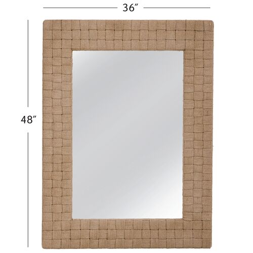 Bexhill Rope Wall Mirror, Brown 5 Bexhill Rope Wall Mirror, Brown