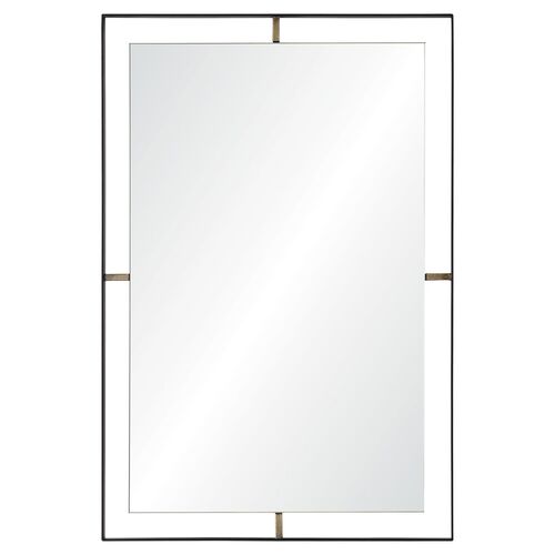 Heston Wall Mirror, Matte Black 1 Heston Wall Mirror, Matte Black