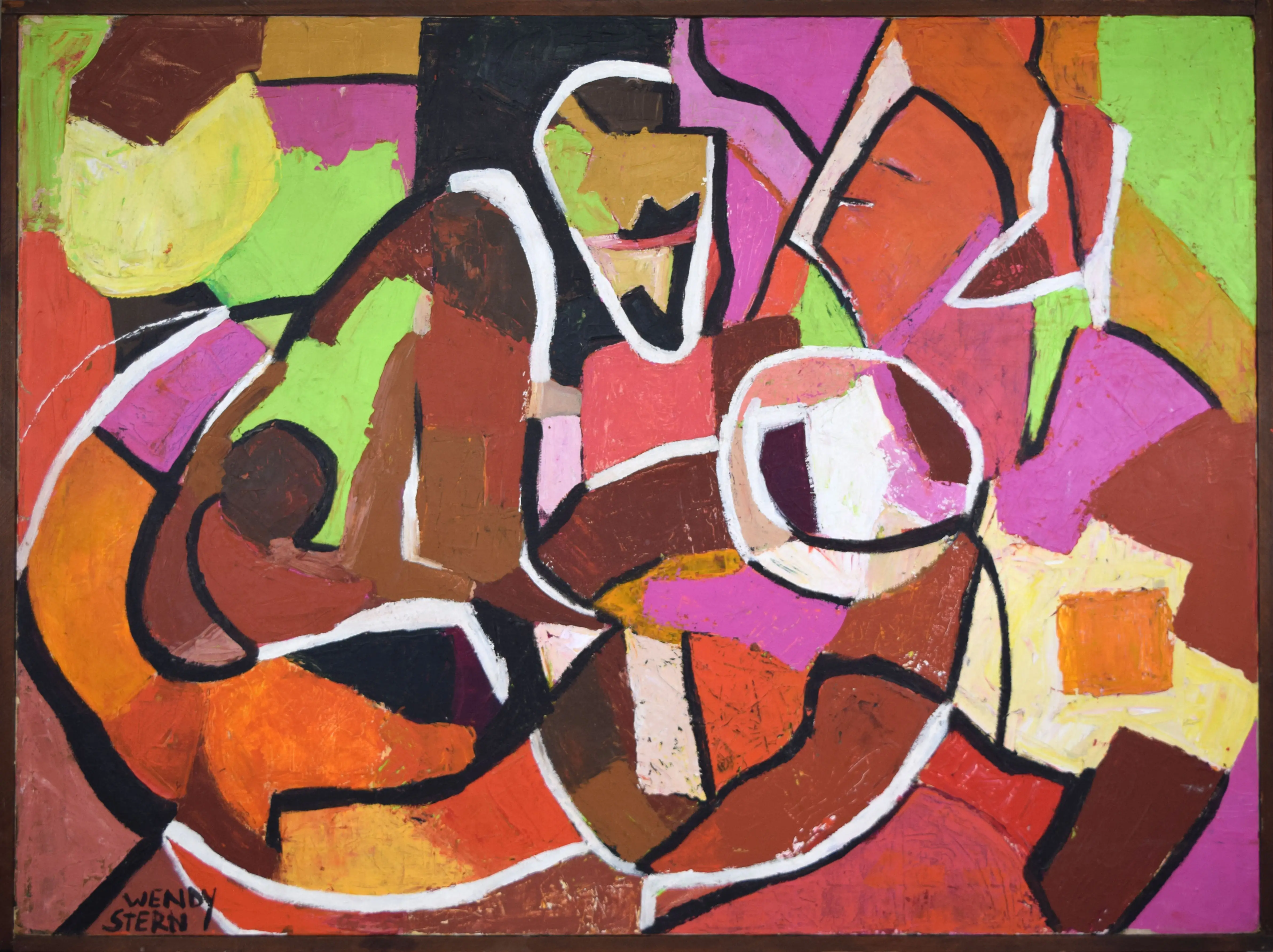 Mid Century Modern Abstract Painting 1 Mid Century Modern Abstract Painting